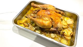 POULET RÔTI AU FOUR RECETTE FACILE ET RAPIDE [upl. by Eibber]