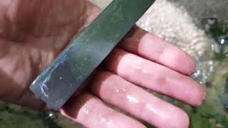 ✔ BASECAMP KNIFE SHARPENING ☆ Low Budget Wetstone for 10 [upl. by Langdon]