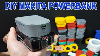 DIY Makita 18v Powerbank with 3D Printer [upl. by Acinnej]