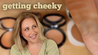 CHEEK DECLUTTER  Powder bronzers blushes amp highlighters [upl. by Ursula]