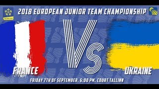 France DelrueVilleger vs Ukraine BeketovMakhnovskiy  D1M4  European Jnr Team C’ships 2018 [upl. by Carissa]