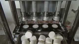 Candle making machine Pneumatic press for candles Utilaj lumanari Presa lumanari [upl. by Irik]