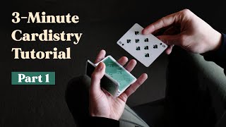 Beginner Cardistry  3Minute Tutorial  Part 1 [upl. by Hsima]