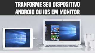 Como usar Smartphone ou tablet como monitor  DICAS DE APPs [upl. by Panter]