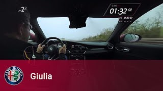 Alfa Romeo  Giulia Quadrifoglio – 360° onboard experience [upl. by Hillie]