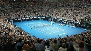 2017 Australian Open Championship Point inside Rod Laver arena [upl. by Uol844]