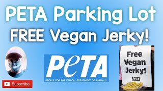 Peta Parking Lot Free Vegan Jerky [upl. by Asirem]