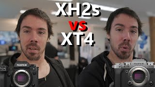 Fuji XH2s vs XT4 Watch Before quotUpgradingquot [upl. by Atsillak]