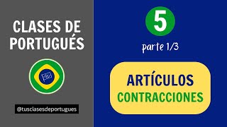 Clases de Portugués  Clase 51  Artículos y contracciones con EM y DE [upl. by Blackington]