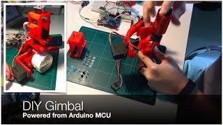 DIY Gimbal with Arduino  MPU6050  Servo Motor [upl. by Anaitsirk515]