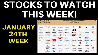 Stocks To Watch This Week Earnings Whispers  Big Tech Reports [upl. by Niran]