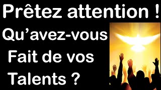 Prêtez attention  Quavezvous fait de vos talents  Message de Jésus à Glynda Lomax le 200724 [upl. by Suilenrac]