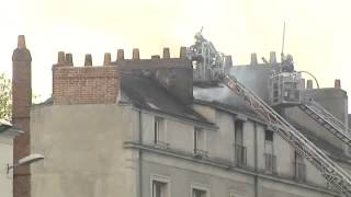 A Nantes encore un incendie en centre ville [upl. by Notsirb]