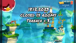 angry birds 2 clan battle 18122023 closed 14 rooms Terence ×3 [upl. by Libre82]