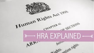 THE HUMAN RIGHTS ACT 1998 EXPLAINED [upl. by Meredeth]