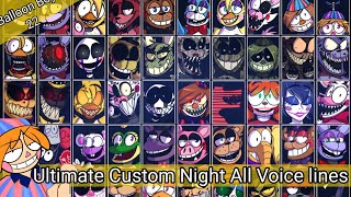 Ultimate Custom Night UCN All Voice Lines  subtitles Image by GoldBox [upl. by Mayce123]