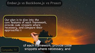 Emberjs vs Backbonejs vs Preact [upl. by Hogen]