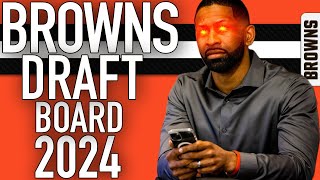 WHAT THE BROWNS DRAFT BOARD LOOKS LIKE [upl. by Lativa]