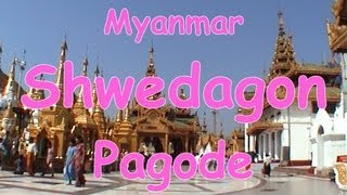 Shwedagon Pagode Shwedagon Paya in Yangon Rangoon Myanmar Burma Birma Birmanie Asia DOK [upl. by Rape]