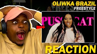 FIRST TIME HEARING OLIWKA BRAZIL  Oliwka Brazil  Freestyle REAKCJA [upl. by Sesiom274]