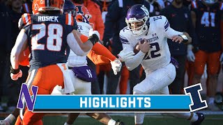 Northwestern at Illinois  Highlights  Big Ten Football  Nov 25 2023 [upl. by Nonnairb]