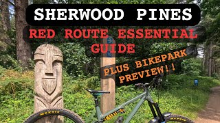 SHERWOOD PINES RED ROUTE GUIDE PLUS BIKE PARK PREVIEW [upl. by Ylurt]