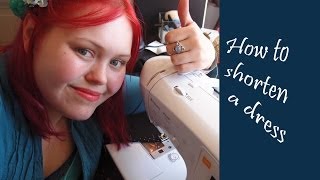 Sewing basics  How to shorten a dress or skirt or trousers [upl. by Tut]