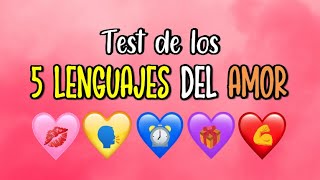 Existen solo 5 lenguajes en el amor ¿Cuál es el tuyo • Test [upl. by Vieva]