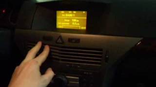 Opel ASTRA H CD30 MP3  iPOD DIY AUX IN [upl. by Noslen]