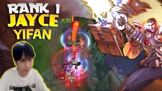 JayceKing YiFan Jayce vs Renekton  YiFan Rank 1 Jayce Guide [upl. by Suivatram733]