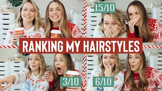 Rating my Christmas Morning Hairstyles  TEA  KayleyMelissa [upl. by Catrina505]