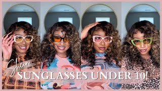 SHEIN SUNGLASSES UNDER 10 Affordable Sunglasses TryOn Haul 2022 Simply Sonja Shein [upl. by Gavini]