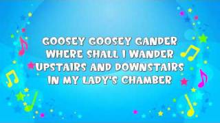 Goosey Goosey Gander  Sing A Long  Nursery Rhyme  KiddieOK [upl. by Euqinitram496]