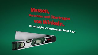 Bosch stellt vor Winkelmesser PAM 220 [upl. by Alisa843]