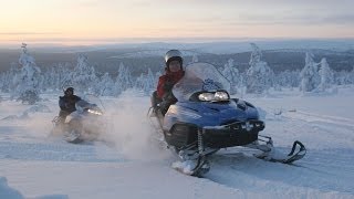 Snowmobile ride in Lapland  FINLAND [upl. by Madelena534]