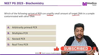 NEET PG 2023 Recall Question  Biochemistry Variations of PCR [upl. by Akaya]