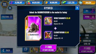 OPEN UNLOCK ELASMOTHERIUM VS WOOLLY MAMMOTH VS MAMMOTHERIUM MAX LEVEL 40  HT GAME [upl. by Yeliab]