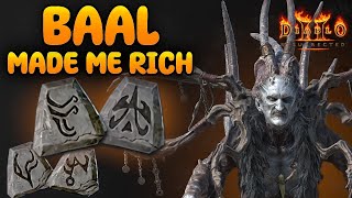 Baal Made Me RICH  100 D2R Baal Runs [upl. by Nalepka144]