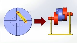 Elliptical trammel to oldham coupling [upl. by Marika]