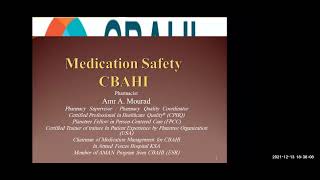 Medication Safety Accreditation In CBAHI And JCI [upl. by Kosel960]