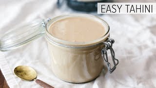 EASY TAHINI SUPER CREAMY  the best tahini recipe [upl. by Ylimme]