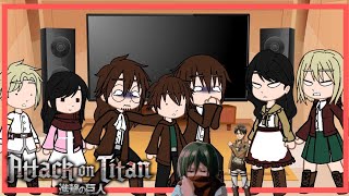 past yeager family reacts  5  mikasa [upl. by Scales]