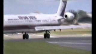 Unducted Fan MD81  SBAC Farnborough  4 September 1988 [upl. by Sirromad]