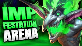 IMPfestation is Pretty IMPressive  Warlock Arena  Hearthstone [upl. by Adnylem]