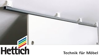 Adapter for sliding doors below sloping ceilings DoItYourself with Hettich [upl. by Alansen]