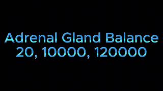 Adrenal Gland Balance Frequency Sound Healing Hz [upl. by Llenral]