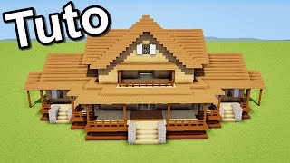 MINECRAFT TUTO COMMENT FAIRE UNE MAISON EN BOIS [upl. by Siddra]