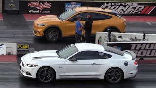 Mustang GT vs allelectric Mustang MachE [upl. by Atirehgram]