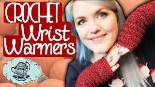 DIY Easy Crochet Wrist Warmers Fingerless Gloves ¦ The Corner of Craft [upl. by Leann]