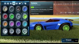 Rocket League  Full Tunica Set Painted Wheels [upl. by Kassel929]